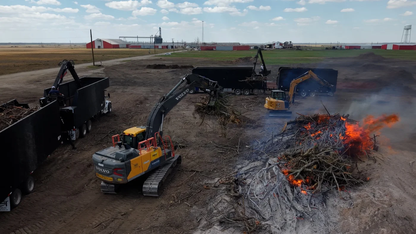 Debris removal project captured for Central Mississippi professional marketing content